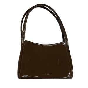 Brie Leon The Chloe Top Handle Bag in Brown Patent